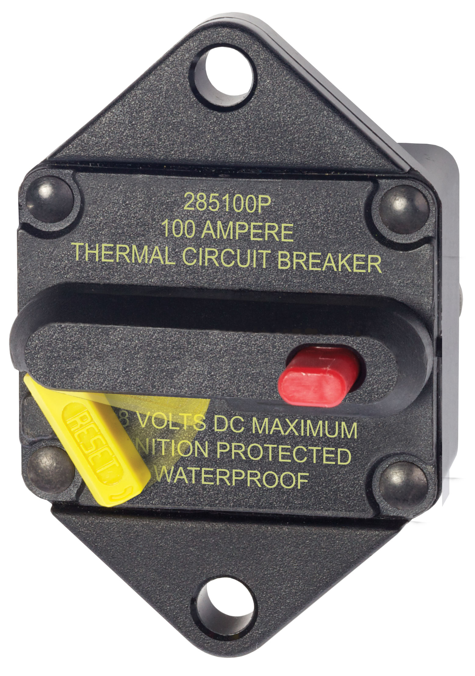 Blue Sea Systems 285-Series Circuit Breaker - Panel Mount 100A