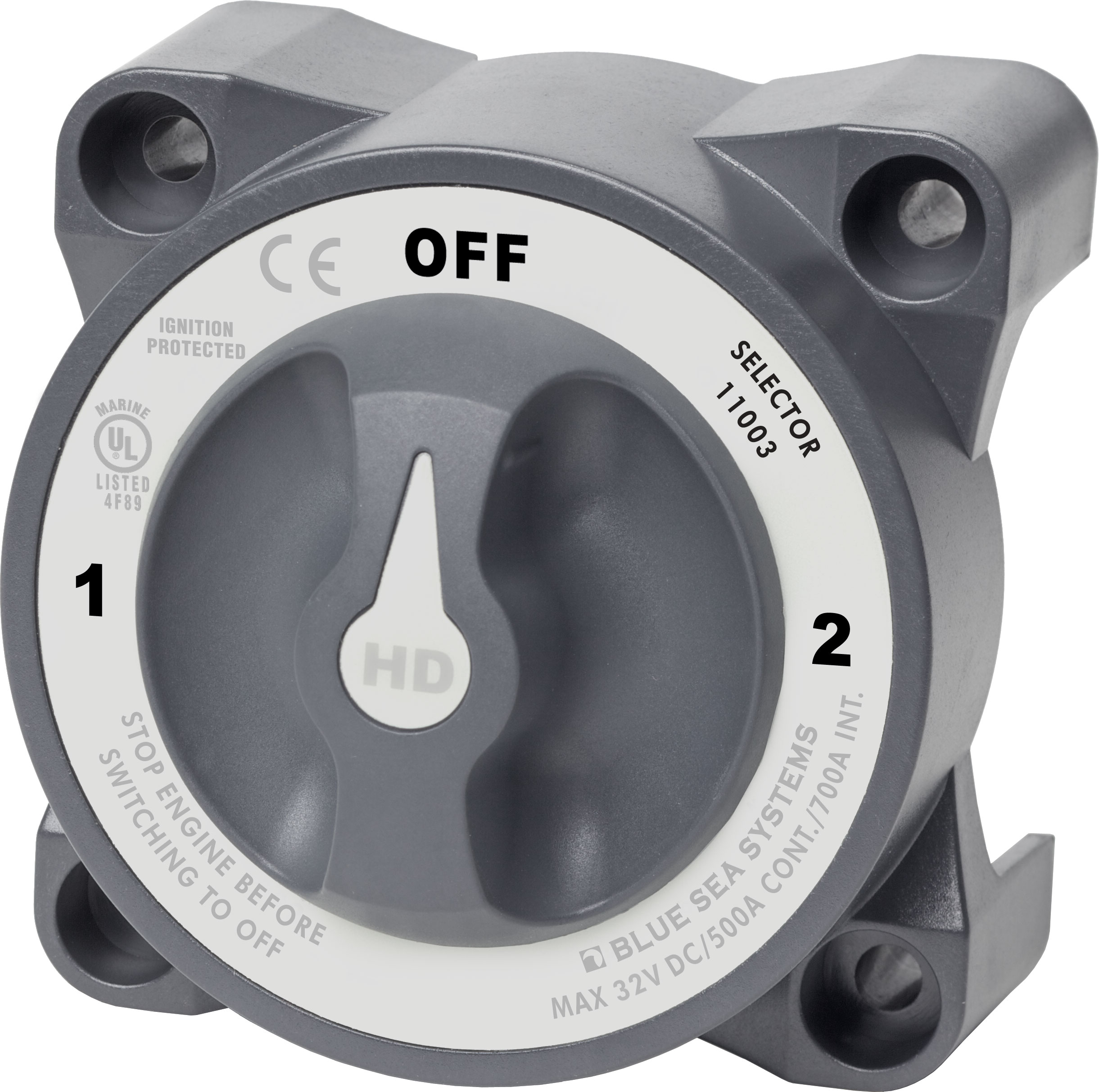 Blue Sea Systems HD-Series Selector 3-Position Battery Switch with AFD