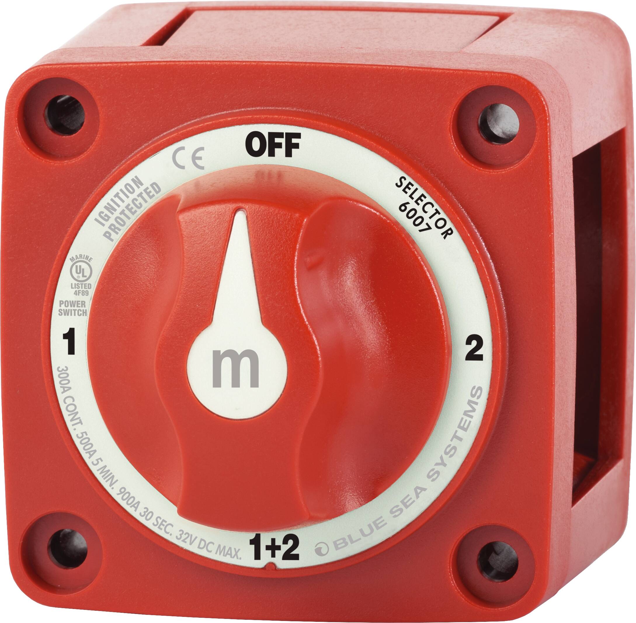 Blue Sea Systems m-Series Mini Selector 4-Position Battery Switch
