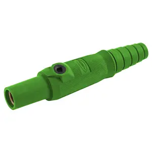 Hubbell HBL15FGN single-pole female plug in green