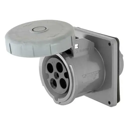 Hubbell M4100R12 watertight receptacle in gray