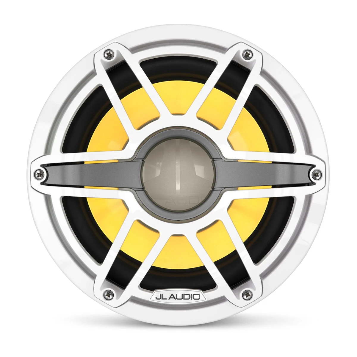JL Audio M6 Marine Subwoofer, 10" with LED and White Sport Grille (M6-10IB-S-GwGw-i-4)