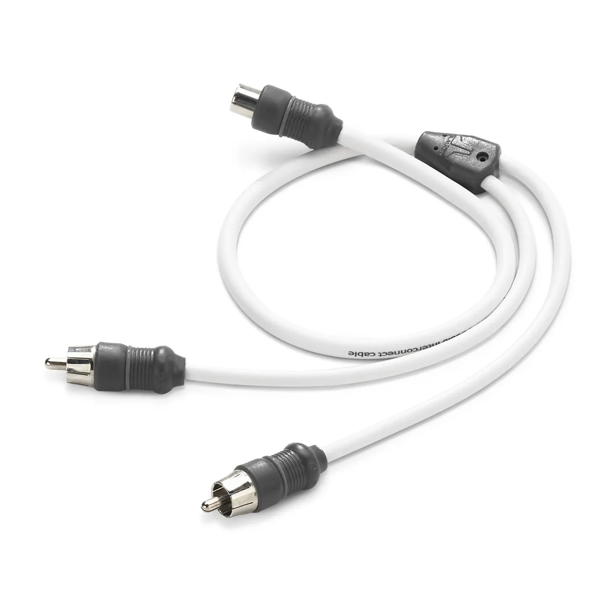 JL Audio Marine Y-adapter, 1 Female Jack, 2 Male Plugs (XMD-WHTAICY-1F2M)