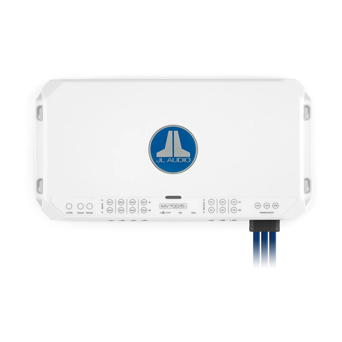 JL Audio MVi Marine Amplifier, 5 Channel Marine System Amplifier (700 watts) (MV700/5i)