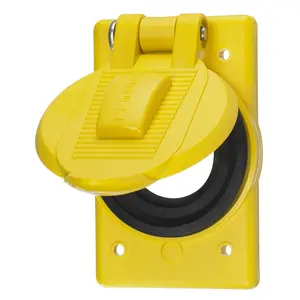 Hubbell HBL74CM25WOA weatherproof cover in yellow