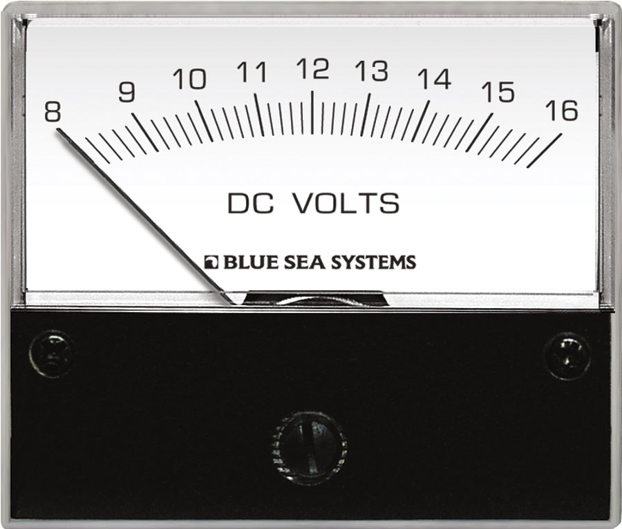 Blue Sea Systems DC Analog Voltmeter 8-16V