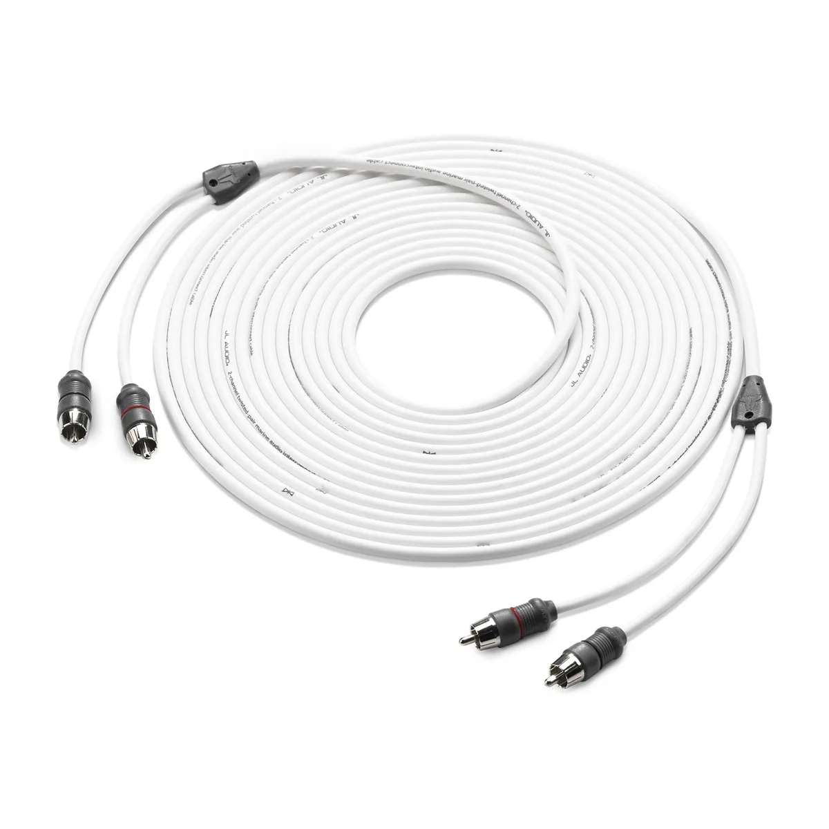 JL Audio Marine Audio Interconnect, 2-channel, 25' to 25' (XMD-WHTAIC2-25)