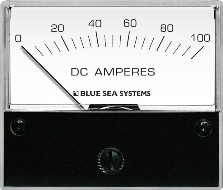 Blue Sea Systems DC Analog Ammeter 0-100A with Shunt