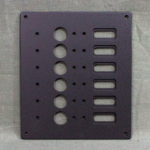 Panel Blank for AA1 1-pole Breaker-6 position-BLK